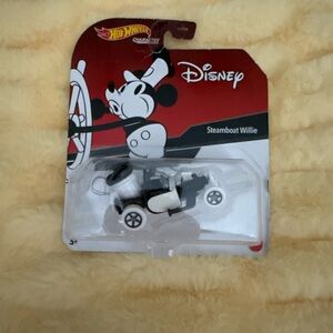 Disney Hot Wheels Steamboat Willie Mickey Mouse Car Diecast New on Card